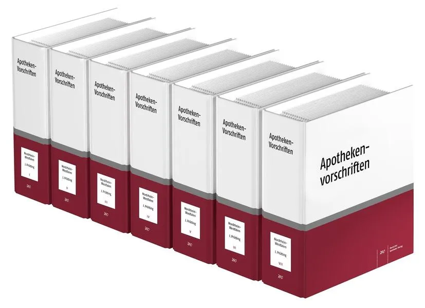 Cover: Apotheken-Vorschriften in Nordrhein-Westfalen