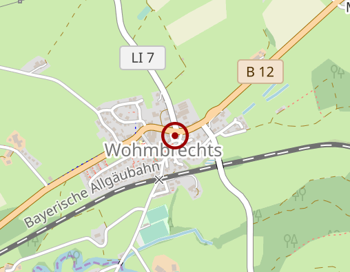 Position: Bunter Kasten in der Nähe der Kirche