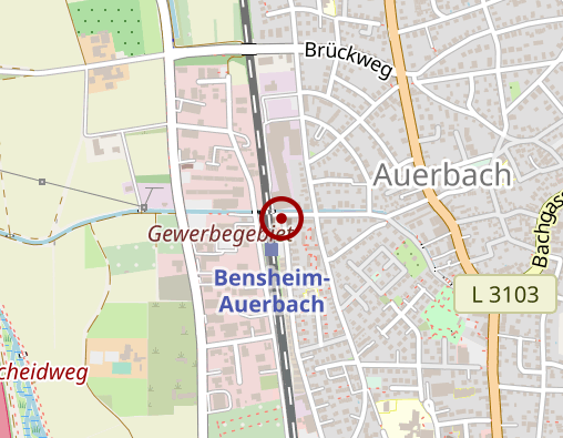 Position: Bücherzelle Bensheim-Auerbach