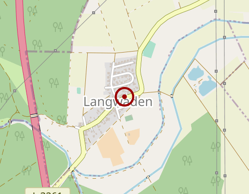 Position: Buchhaltestelle Langwaden