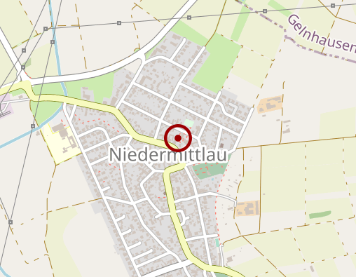 Position: Bücherschrank bei der Alten Schule