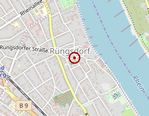 Position: Offener Bücherschrank in Rüngsdorf