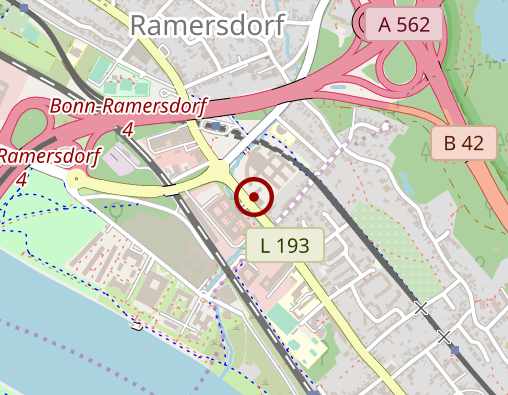 Position: Offener Bücherschrank im Zollamt Bonn