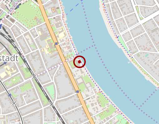 Position: Bücherschrank in der Kantine des Bundesrechnungshofes