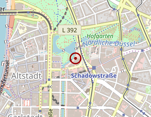 Position: Bücherschrank am Kö-Bogen