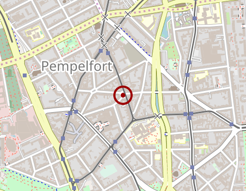 Position: Schrank an der Blücherstraße