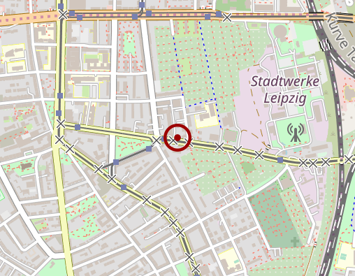 Position: Büchertauschkiste zwischen Nr. 19 und 21