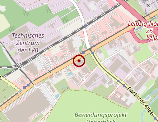 Position: Bücherzelle Autohaus Saxe, Torgauer Straße 312