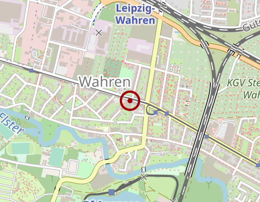 Position: Bücherschrank in der Postfiliale Wahren