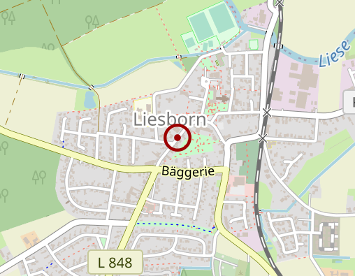 Position: Bücherschrank an der Cafeteria