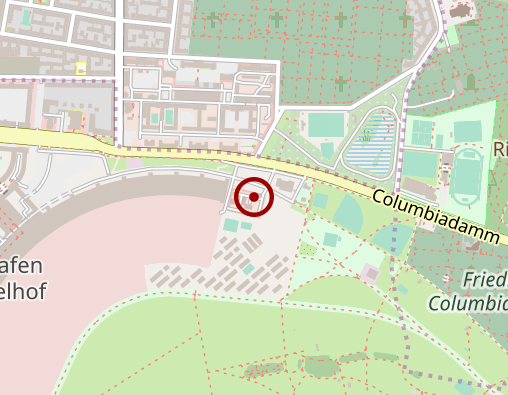 Position: Bücherregal im Hangar 1