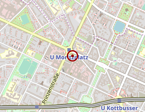 Position: Bücherregal Prinzessinnengärten (Berliner Büchertisch)