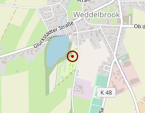 Position: Bücherschrank  auf dem Campingplatz