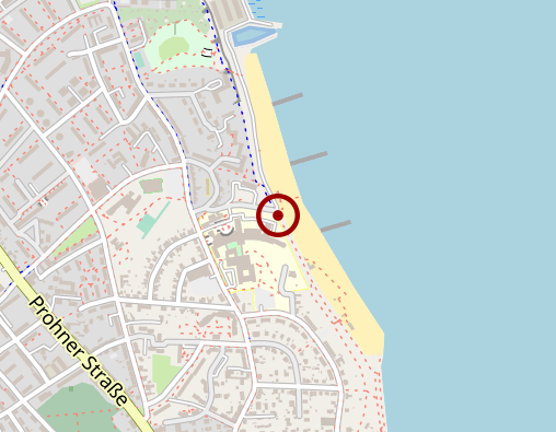 Position: Bücherschrank am Strandbad