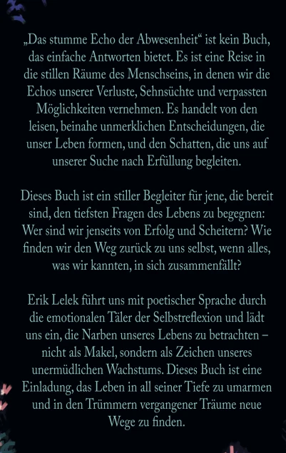 Cover: Das stumme Echo der Abwesenheit