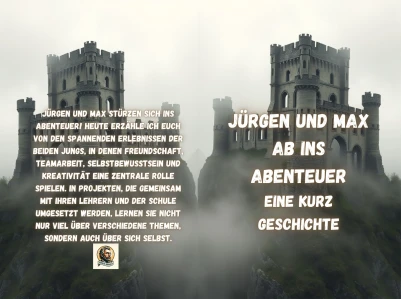 Cover: Jürgen und Max Ab ins Abenteuer Eine Kurz Geschichte