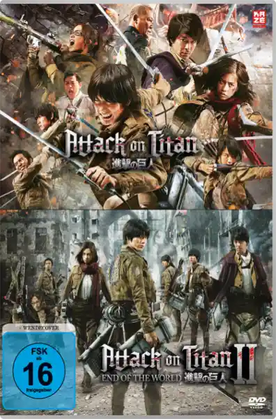 Cover: Attack on Titan - Film 1&2 (Realfilm) - [2 DVDs]