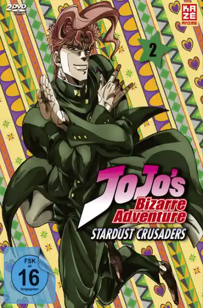 Cover: Jojo's Bizarre Adventure Part 3: Stardust Crusaders - 2. Staffel - DVD Vol. 2 (Episoden 13-24) [2 DVDs]