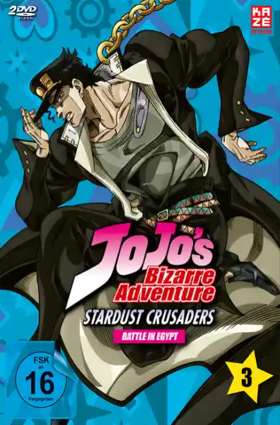 Cover: Jojo's Bizarre Adventure - 2. Staffel - DVD Vol. 3 (Episoden 25-36) [2 DVDs]