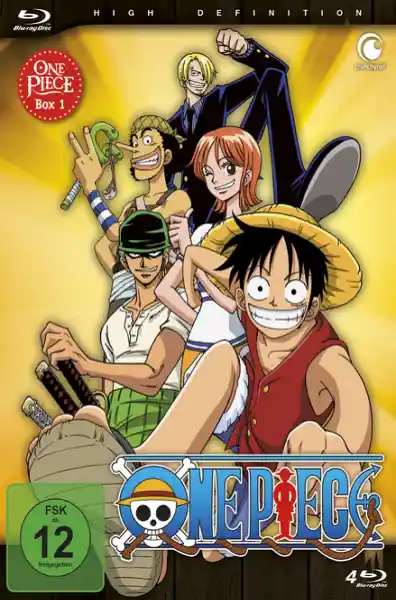Cover: One Piece - TV-Serie - Box 1 (Episoden 1-30) [4 Blu-rays]