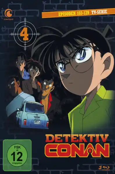 Cover: Detektiv Conan - TV-Serie - Blu-ray Box 4 (Episoden 103-129) (3 Blu-rays)