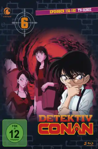 Cover: Detektiv Conan - TV-Serie - Blu-ray Box 6 (Episoden 156-182) (3 Blu-rays)