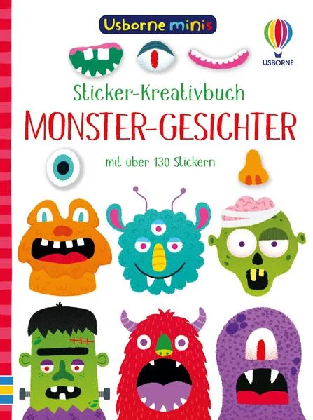 Usborne Minis - Sticker-Kreativbuch: Monster-Gesichter