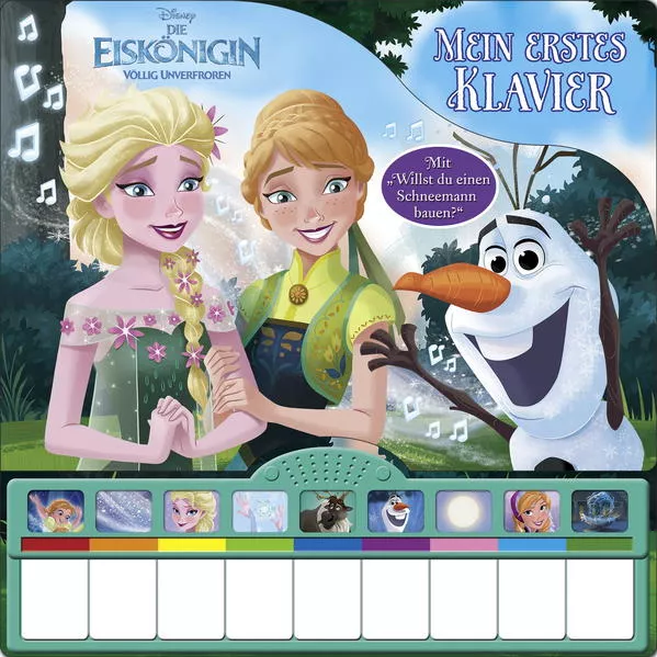 Cover: Disney Die Eiskönigin - Mein erstes Klavier - Kinderbuch mit Klaviertastatur, 9 Kinderlieder, Vor- und Nachspielfunktion, Pappbilderbuch ab 3 Jahren