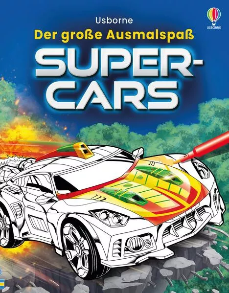 Der große Ausmalspaß: Supercars