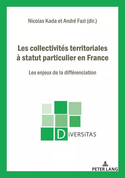 Cover: Les collectivités territoriales à statut particulier en France