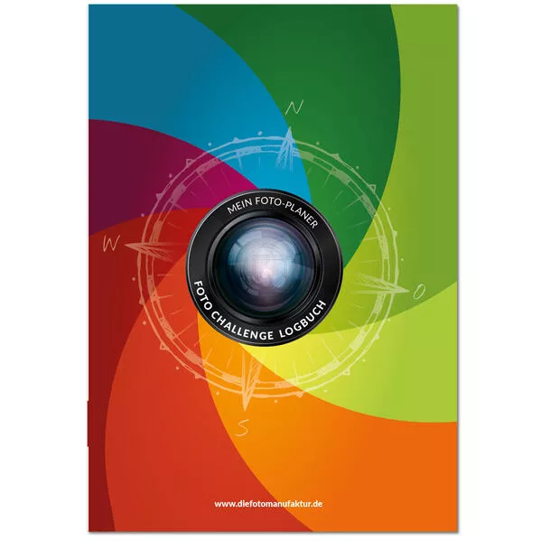 Cover: Fotografie Challenge Logbuch – Praktischer FOTO-PLANER zum Ausfüllen