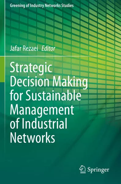 Cover: Strategic Decision Making for Sustainable Management of Industrial Networks
