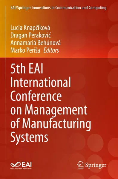 Cover: 5th EAI International Conference on Management of Manufacturing Systems