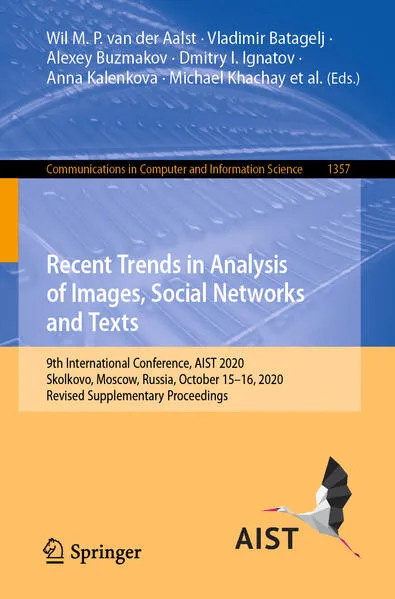 Cover: Recent Trends in Analysis of Images, Social Networks and Texts
