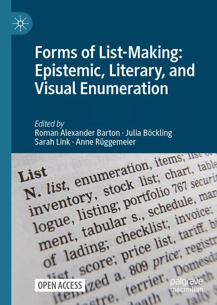 Forms of List-Making: Epistemic, Literary, and Visual Enumeration</a>