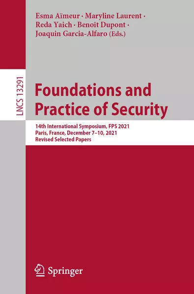 Cover: Foundations and Practice of Security