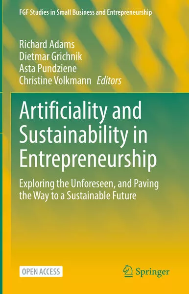 Cover: Artificiality and Sustainability in Entrepreneurship
