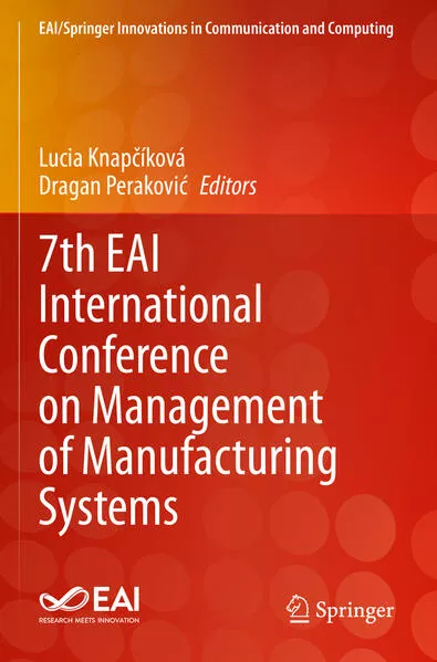 Cover: 7th EAI International Conference on Management of Manufacturing Systems