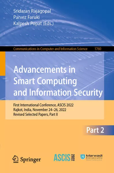Cover: Advancements in Smart Computing and Information Security