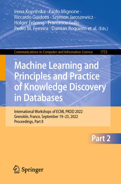 Cover: Machine Learning and Principles and Practice of Knowledge Discovery in Databases
