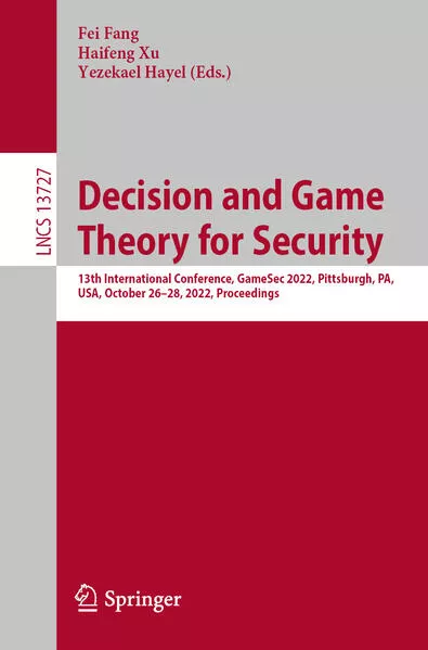 Cover: Decision and Game Theory for Security