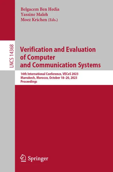 Cover: Verification and Evaluation of Computer and Communication Systems
