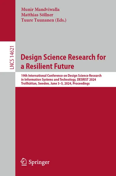 Cover: Design Science Research for a Resilient Future