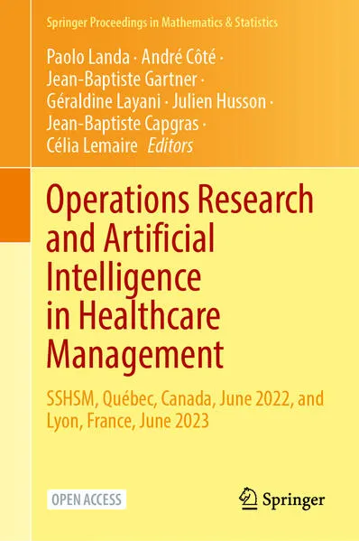 Cover: Operations Research and Artificial Intelligence in Healthcare Management