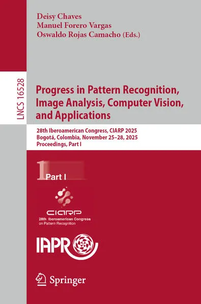Cover: Progress in Pattern Recognition, Image Analysis, Computer Vision, and Applications