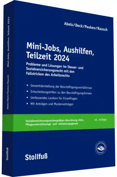 Cover: Mini-Jobs, Aushilfen, Teilzeit 2024
