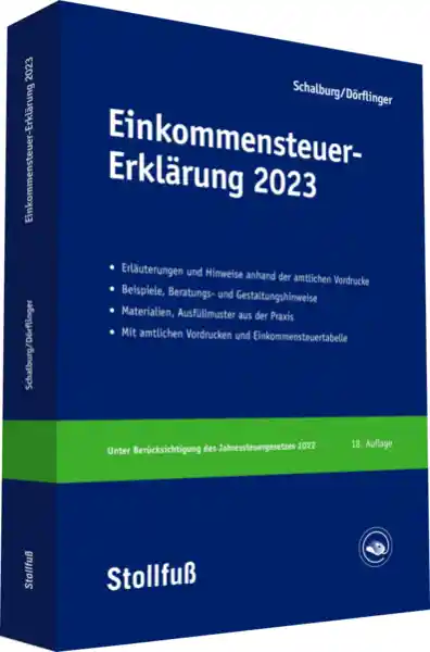 Cover: Einkommensteuer-Erklärung 2023