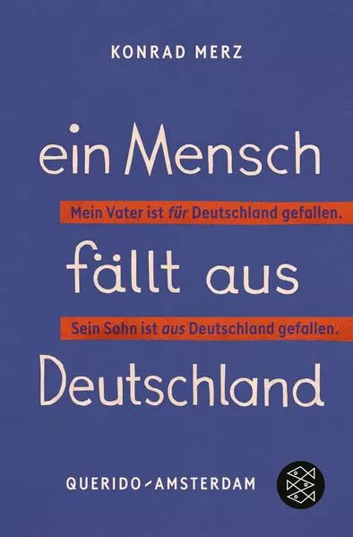 Cover: Ein Mensch fällt aus Deutschland