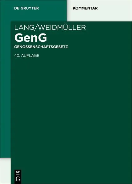 Lang/Weidmüller Genossenschaftsgesetz</a>