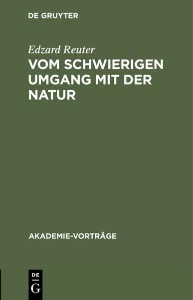 Vom schwierigen Umgang mit der Natur</a>